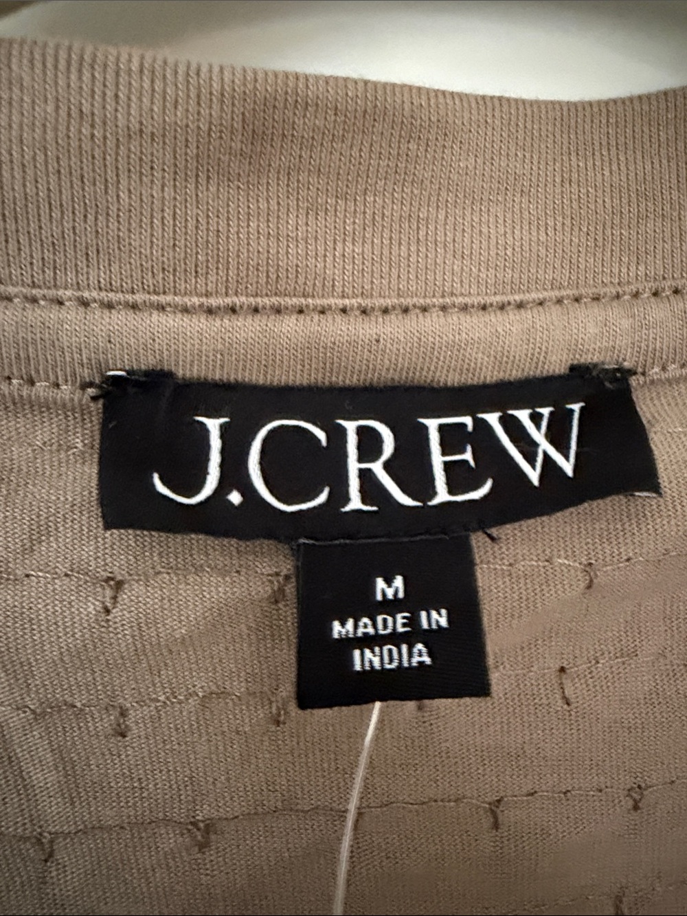 J. Crew Taupe Sequin Short Sleeve Tee - Picture 3 of 4